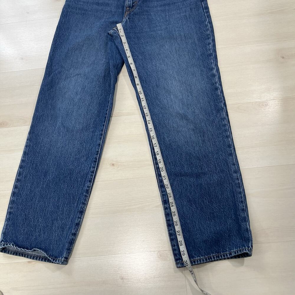 Levi's Straight Leg Jeans in Dark Blue Denim - Picture 5 of 9